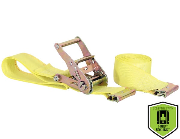2-Pack 20 Ft. E-Track Ratchet Tie-Down Straps – Heavy Duty For Truck, Trailer, Enclosed Cargo Van