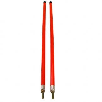 3/4 x 36 Inch Fluorescent Orange Bumper Marker Sight Rods with Hardware