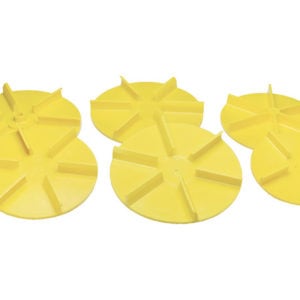 SAM Universal Yellow Poly Replacement Spinner 18 Inch Diameter Clockwise