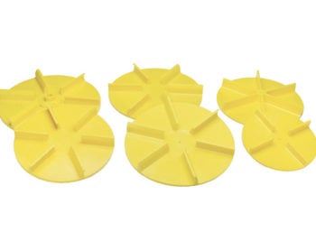 SAM Universal Yellow Poly Replacement Spinner 18 Inch Diameter Straight