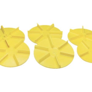 SAM Universal Yellow Poly Replacement Spinner 20 Inch Diameter Clockwise