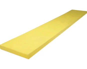 SAM Cutting Edge 1-1/2 x 8 x 108 Inch - Yellow Polyurethane - No Holes