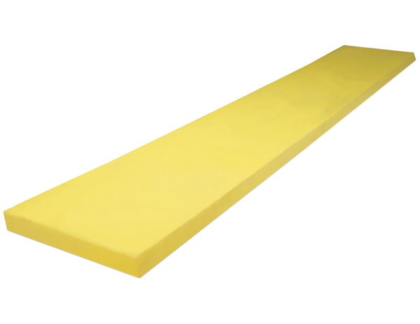 SAM Cutting Edge 1-1/2 x 8 x 96 Inch - Yellow Polyurethane - No Holes