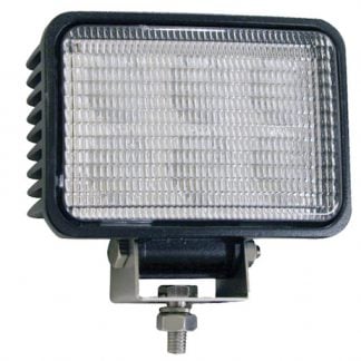 4 Inch by 6 Inch Rectangular LED Clear Flood Light with White Housing