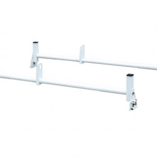 White Van Ladder Rack Set - 2 Bars And 2 Clamps