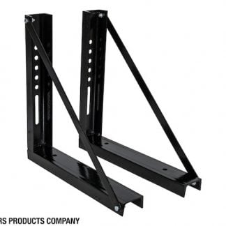 18x18 Inch Bolted Black Structural Steel Mounting Brackets