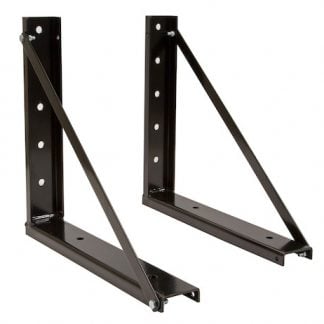 18x24 Inch Bolted Black Structural Steel Mounting Brackets