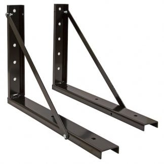 18x24 Inch Bolted Black Formed Steel Mounting Brackets