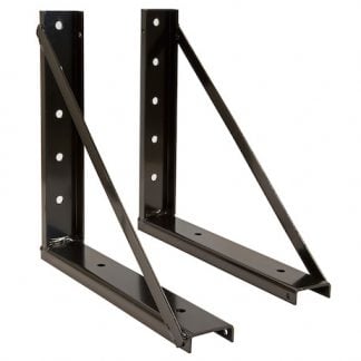 24x24 Inch Welded Black Formed Steel Mounting Brackets