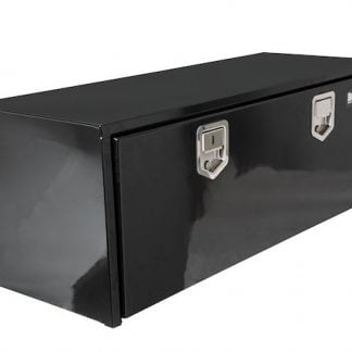 18x18x60 Inch Black Steel Underbody Truck Box With Paddle Latch