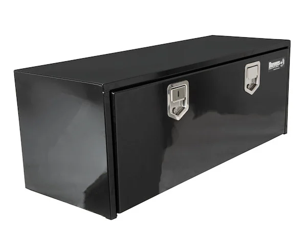 18x18x60 Inch Black Steel Underbody Truck Box With Paddle Latch