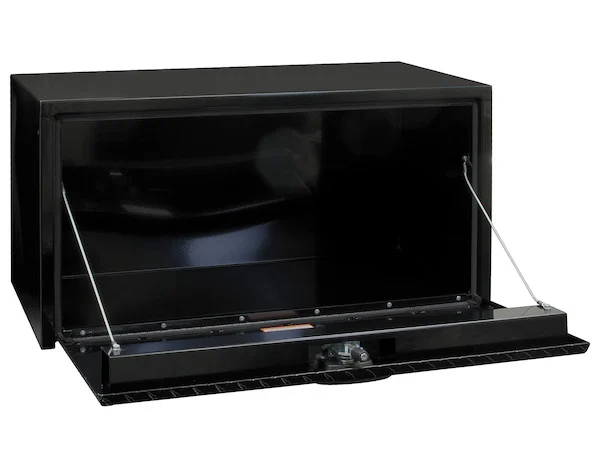 18x18x24 Inch Black Steel Underbody Truck Box With Aluminum Door