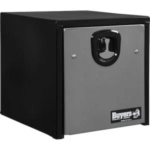 18X18X18 Inch Black Steel Truck Box With Stainless Steel Door