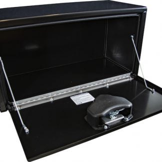 15x13x30 Inch Black Steel Underbody Truck Box with T-Handle