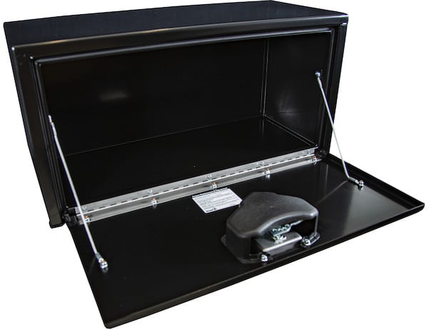 15x13x30 Inch Black Steel Underbody Truck Box with T-Handle