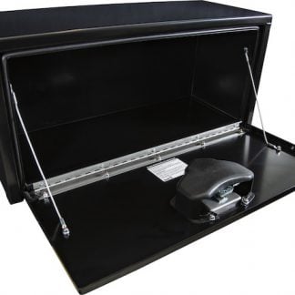 14x12x30 Inch Black Steel Underbody Truck Box with T-Handle