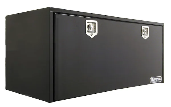 24x24x60 Inch Black Steel Underbody Truck Box