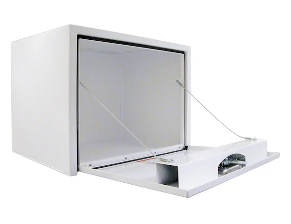 24x24x24 Inch White Steel Underbody Truck Box