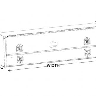 88 Inch Diamond Tread Aluminum Contractor Truck Box