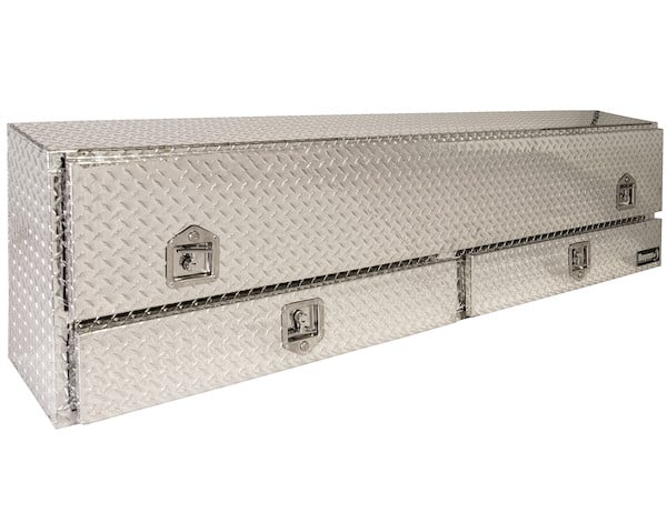 88 Inch Diamond Tread Aluminum Contractor Truck Box With Drawers