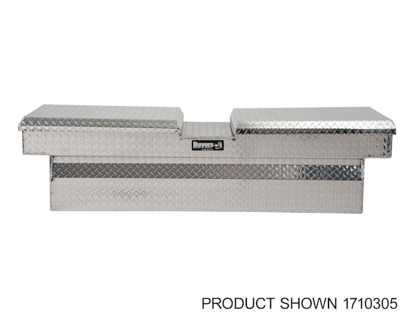 23x27x71 Inch Diamond Tread Aluminum Gull Wing Truck Box - Lower Half 16x27x60