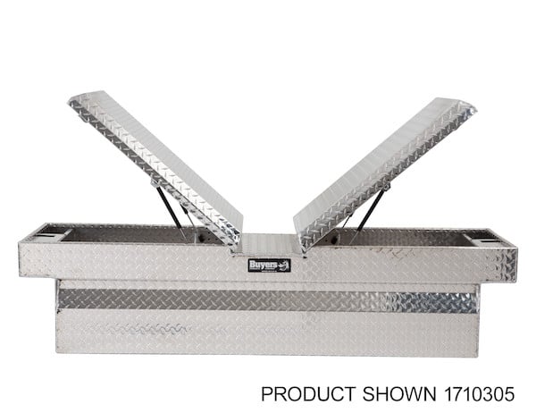 23x27x71 Inch Diamond Tread Aluminum Gull Wing Truck Box - Lower Half 16x27x60