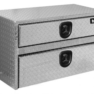 20x18x48 Inch Diamond Tread Aluminum Underbody Truck Box With Drawer