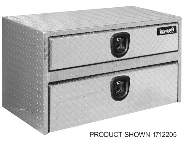 20x18x48 Inch Diamond Tread Aluminum Underbody Truck Box With Drawer