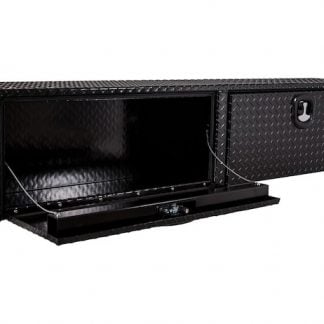 18x16x90 Inch Black Diamond Tread Aluminum Topsider Truck Box