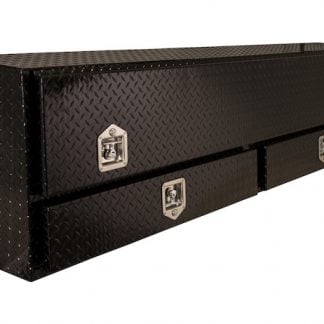 88 Inch Black Diamond Tread Aluminum Contractor Truck Box With Drawer