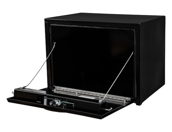 18x18x24 Inch Black Steel Underbody Truck Box With 3-Point Latch