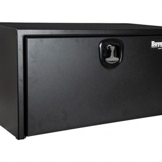 18x18x36 Inch Textured Matte Black Steel Underbody Truck Box with 3-Point Latch