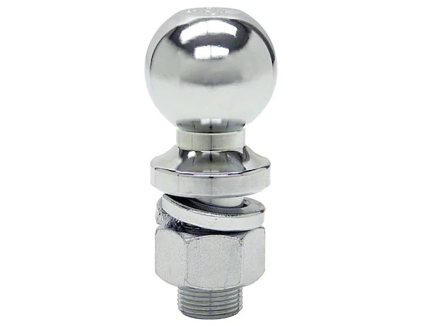 2-5/16 Inch Chrome Hitch Ball With 1 Inch Shank Diameter x 2-3/4 Inch Long