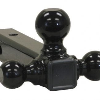 Tri-Ball Hitch-Tubular Shank with Black Towing Balls