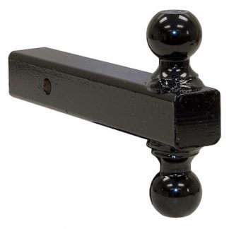 Double-Ball Hitch Solid Shank With Black Balls (2 in., 2-5/16 in.)