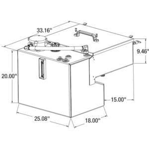 30 Central Hydraulic System - 6-Function, Air/Hydraulic Proportional, Seat Mount Console, No GPS