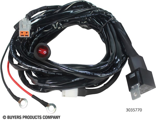 Wire Harness with Switch for 1492160, 1492170, and 1492180 Series Light Bars - DT Connection