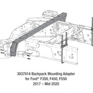 Backpack Mounting Adapter - Ford F350, F450, F550 (2017 - Mid-2020)