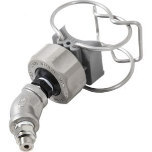 Angled Quick Connect Spray Nozzle for Three Lane Stainless Steel Spray Bars