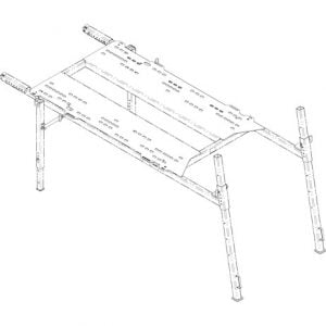 8-10 Foot Mid-Size Stainless Steel Spreader Stand