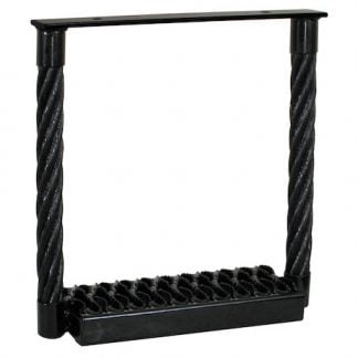 Black Powder Coated Cable Type Truck Step - 15 x 15 x 4.75 Inch Deep