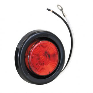 2 Inch Amber Round Marker/Clearance Light Kit With 1 LED (PL-10 Connection, Includes Grommet and Plug)