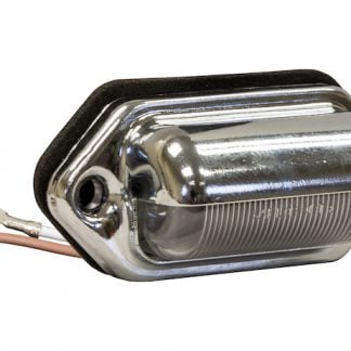 2 Inch License/Utility Light With 2 LED and .18 Inch Male Bullet Connectors