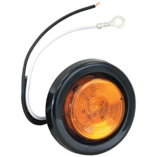 2 Inch Amber Round Marker/Clearance Light With 1 LED