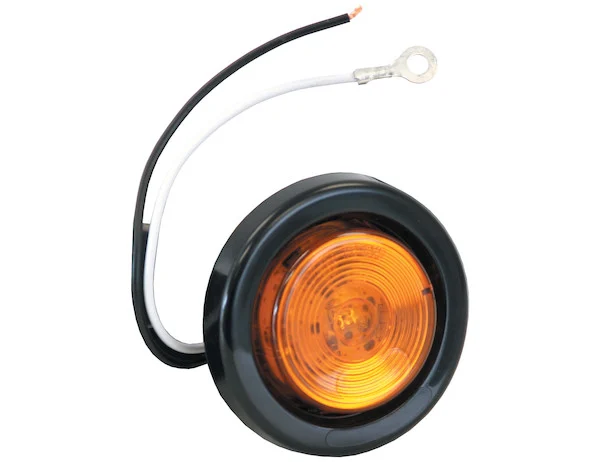 2 Inch Amber Round Marker/Clearance Light With 1 LED