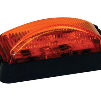 2.5 Inch Amber Surface Mount/Marker Clearance Light Kit with 3 LEDs (PL-10 Connection, Includes Bracket and Plug)
