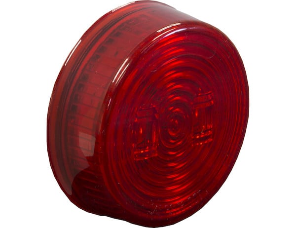 2.5 Inch Red Round Marker/Clearance Light With 2 LED