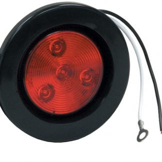 Bulk 2.5 Inch Red Round Marker/Clearance Light With 4 LED