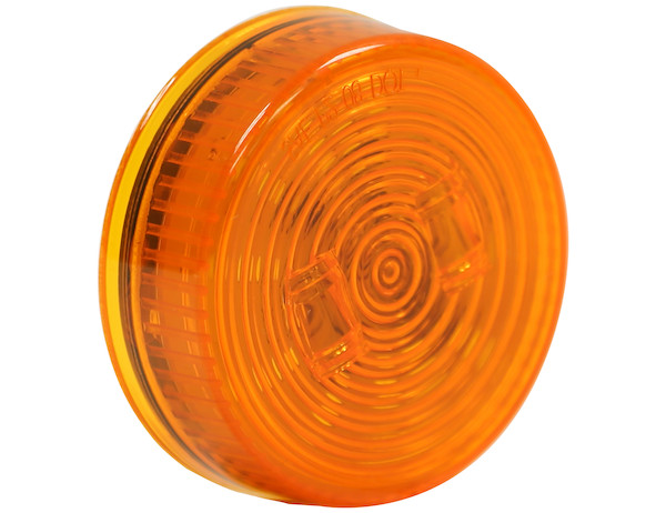2.5 Inch Amber Round Marker/Clearance Light With 2 LED