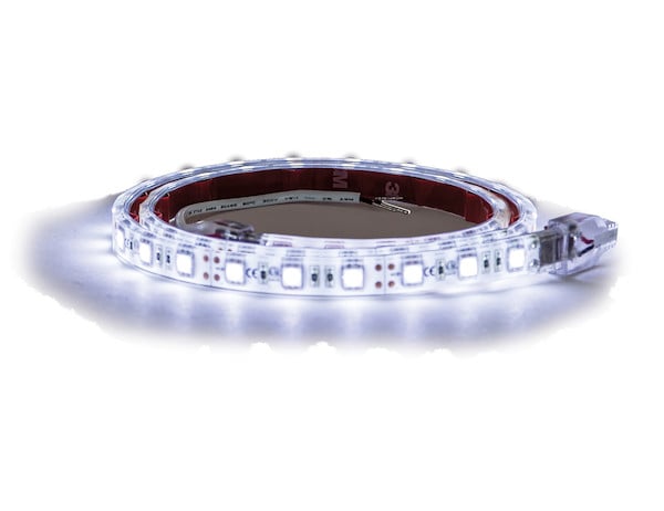 24 Inch 36-LED Strip Light with 3M Adhesive Back - Clear And Cool